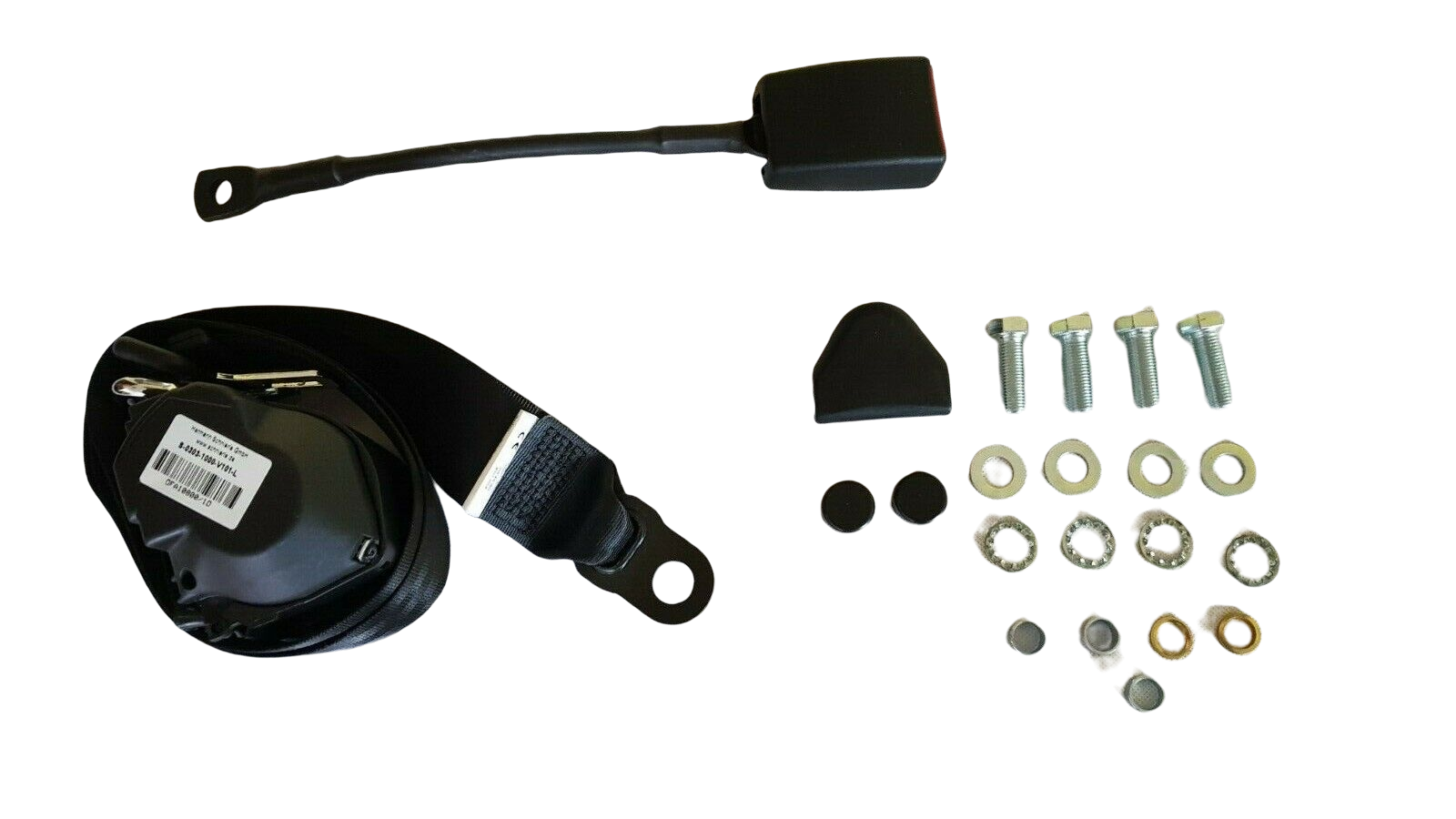 3-Punkt Automatikgurt vorne schwarz Gurtpeitsche 45 cm BMW 1500 - 2000 tii CS-720101/45NK
